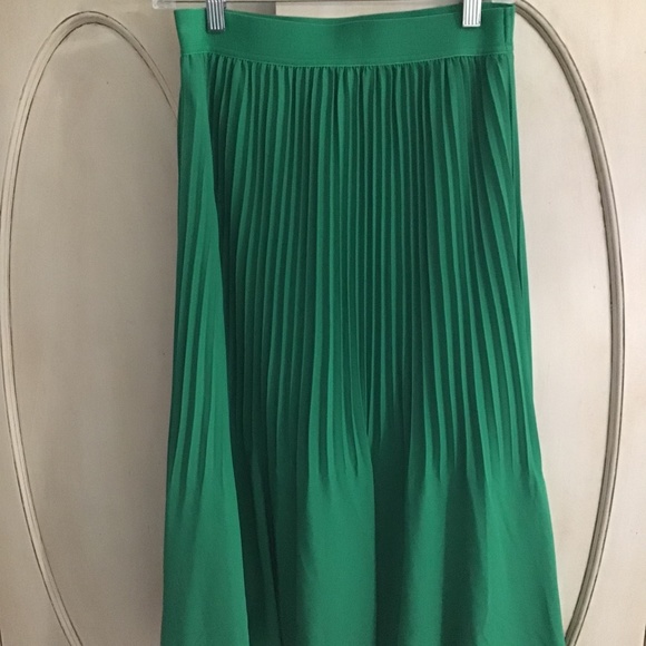 NWOT J Crew Pleated Skirt Fully Lined - Picture 2 of 7